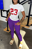5XL Plus Size T shirt Tops Skinny Pencil Pants Outfits DN-8000R6