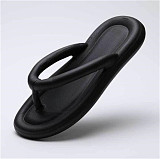 Summer Casual Thong Slippers Outdoor Beach Sandals EVA Flat Platform Comfy Non-slip Flip Flops Shoes Women Couple Thick Soled