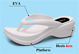 2023 Summer Thick Platform Sole Wedges Flip Flops for Women Clip Toe Sandals Woman Non-slip Beach Slippers Outdoor Slides