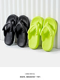 Soft Sole Thong Flip Flops Slippers Summer Outdoor Beach Sandals EVA Women's Non-slip Flat Platform Clip Toe Bathroom Slides