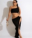 One Shoulder Hollow Out High Split Party Dresses BS-1336