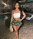 Streetwear High Waist Pleated Denim Shorts MOF-5608