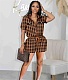 Chic Printing Zipper Short Sleeve Tops and Shorts Set HMS-5565