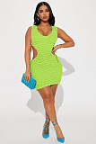 Sexy Cut Out Sleeveless Bodycon Short Dresses YD-8691