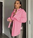 Long Sleeve Open Back Lace Up Shirt Tops GLS-10121