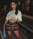 High Waist Zipper Fly Pockets Street Cargo Skirts LSL-6511