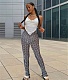 Wave Striped High Waist Push Up Skinny Flare Pants ASL-6662