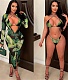 Sexy Beach Cover Up Long Shirts 3 Piece Bikini Sets BN-9418