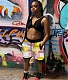 Casual Patchwork Print High Waist Streetwear Shorts GLS-08098