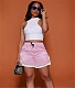 Sportswear Bright Color High Waist Slit Gym Shorts BN-9423
