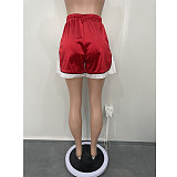 Sportswear Bright Color High Waist Slit Gym Shorts BN-9423