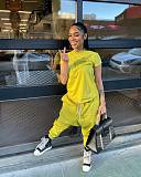 Streetwear Short Sleeve T-shirt Harem Pants Outfits ZAND-31280