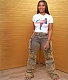 Retro Streetwear Low Waist Multi-pocket Cargo Pants DY-6908