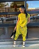 Streetwear Short Sleeve T-shirt Harem Pants Outfits ZAND-31280