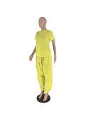 Streetwear Short Sleeve T-shirt Harem Pants Outfits ZAND-31280