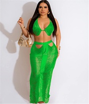 Sexy Tassel Halter Cut Out Bra Maxi Skirts 2 Piece Set TR-1259 Sexy Tassel Halter Cut Out Bra Maxi Skirts 2 Piece Set TR-1259
