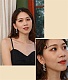 925 Silver Needle Rhinestone Letter Earrings RS-0036