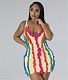 Sleeveless Irregular Ruffle Patch Summer Tank Dresses NY-7308
