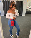 All Match Solid Color Bandage Long Sleeve Blouses ANDI-1526