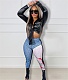 High Waist Print Skinny Streetwear Pencil Pants BGN-279