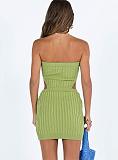 Sexy Cut Out Backless Strapless Bodycon Knit Dresses OYW-21158