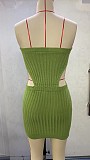 Sexy Cut Out Backless Strapless Bodycon Knit Dresses OYW-21158
