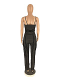 Summer Deep V Camisole Tassel Pants Two Piece Set ZAND-31275