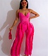 Summer Deep V Camisole Tassel Pants Two Piece Set ZAND-31275
