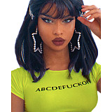 Y2K Sexy Short Sleeve Open Back Bandage Crop Tops XT-8158