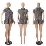 Summer Floral Print Ruffle Short Sleeve Tops SHD-9414
