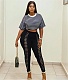 High Waist Bandage Skinny Black Pencil Pants BNY-7281