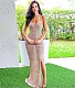 Sexy Knitting See Through Sleeveless High Slit Dresses FSX-528