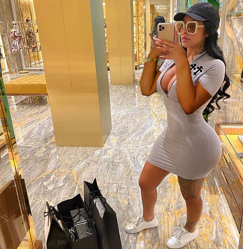 Zipper Short Sleeve High Waist Bodycon Short Dresses NM-8812