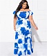 Floral Print Off Shoulder Loose Plus Size Dresses NNWY-7846