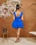 Ruffle Sleeveless Bandage Crop Tops Pleated Skirt Sets BS-1349