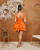 Ruffle Sleeveless Bandage Crop Tops Pleated Skirt Sets BS-1349