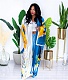 Casual Gown Printing Loose Fashion Long Cape BER-7051