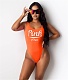 PINK Backless Beachwear One Piece Swimsuit OM-1625