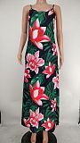 Tie Dye Print Spaghetti Strap Loose Maxi Dresses XMY-9425
