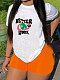 Loose Casual Short Sleeve O Neck Cotton T-shirts SD-30514