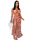 Sexy Bikinis Printed Swimsuit Mesh Three Piece Set CHY-1363