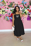 Summer Spaghetti Strap Pleated A Line Maxi Dresses OQ-0160