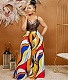 Abstract Printing Loose High Waist Wide Leg Pants BGN-288