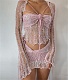 Sexy Sequin Knitted Sweater Three Piece Skirt Sets CN-0288