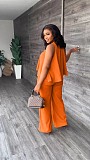 Summer Loose Sleeveless Two Piece Pants Set XING-295