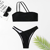 Women Swimsuit 2023 New Solid Sling Bikinis Set TL2337