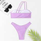 Women Swimsuit 2023 New Solid Sling Bikinis Set TL2337