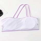 Women Swimsuit 2023 New Solid Sling Bikinis Set TL2337
