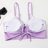 Drawstring Front Shorts Bikinis Bathing Suit TL2335