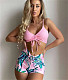 Drawstring Front Shorts Bikinis Bathing Suit TL2335